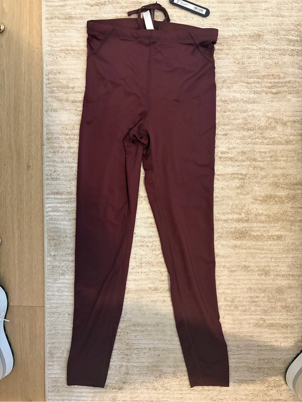 SKIMS currant drawcord High-Waist Leggings